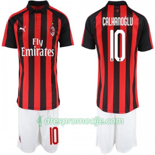AC Milan Dres Hakan Calhanoglu 10 Dječji Domaći 2018/19 Kratkih Rukava AC Milan Dres Hakan Calhanoglu 10 Dječji Domaći 2018/19 Kratkih Rukava